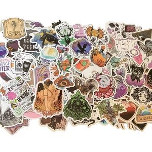 Pack of 10 random witchy vinyl stickers